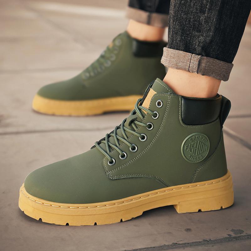 New Large-sized Men's Riding Boots,casual Fashionable Men's Casual Sports Shoes Outdoor Men's Chelsea Boots Casual Sneakers