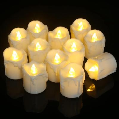 Flameless LED Candle Creative Wishing Led Tea Light Warm White Flameless Candle Halloween Christmas Decor Candle Light