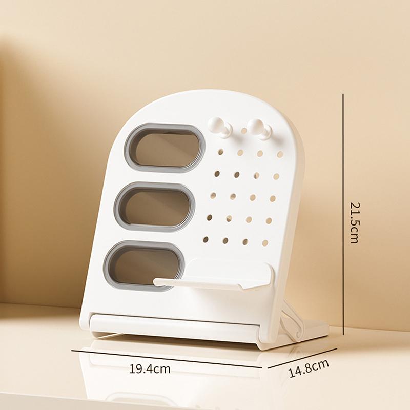 Makeup Brush And Tool Storage Box Desktop Large-Capacity Pen Barrel Creative High-Value Oblique Plug-In Storage Rack A