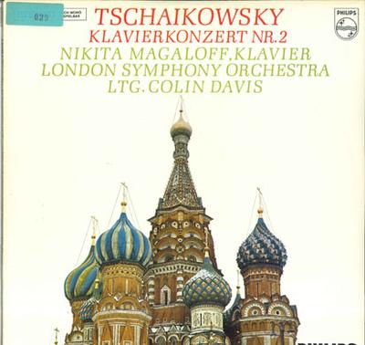 LP Record NIKITA MAGALOFF COLIN DAVIS LONDO  Tschaikowsky Klavierkonzert Nr2 Gd 835386DXY PHILIPS Netherland Classical Used
