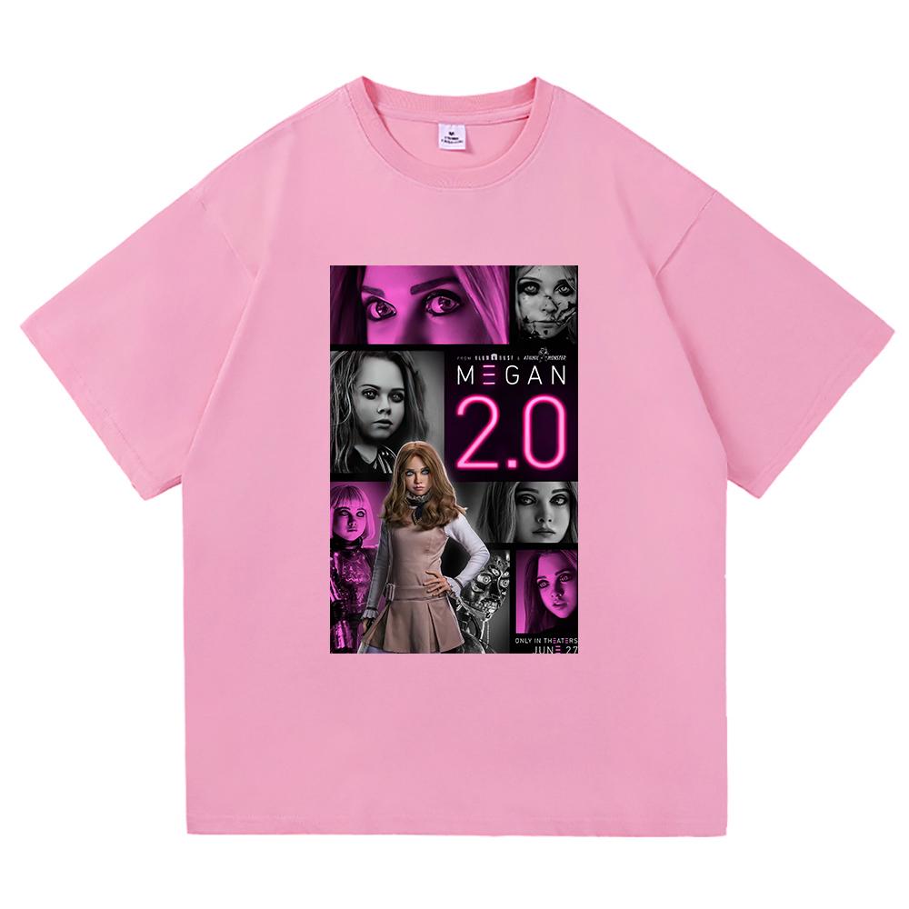 Horrorfilm M3GAN 2.0 T-Shirt 2025 Mode Halloween Retro Herren-/Damenbekleidung Vintage Harajuku Hochwertige Oberteile Baumwoll-T-Shirts