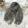 Scarf Autumn and Winter Imitation Cashmere Houndstooth Shawl for Women Trendy and Versatile Warm Long Tassel Scarf