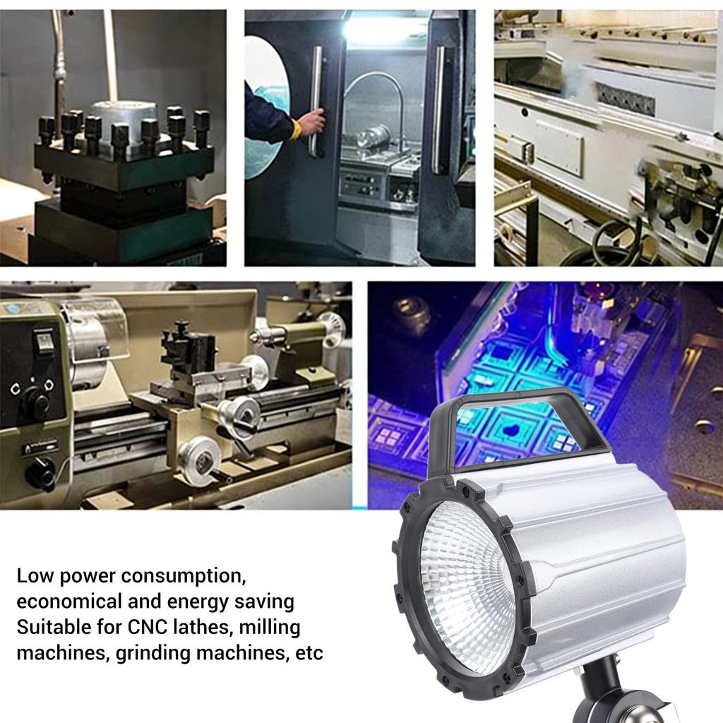 Wood Lathe Light 24W High Brightness 360° Adjustable Head Flexible Articulating LED Work Light