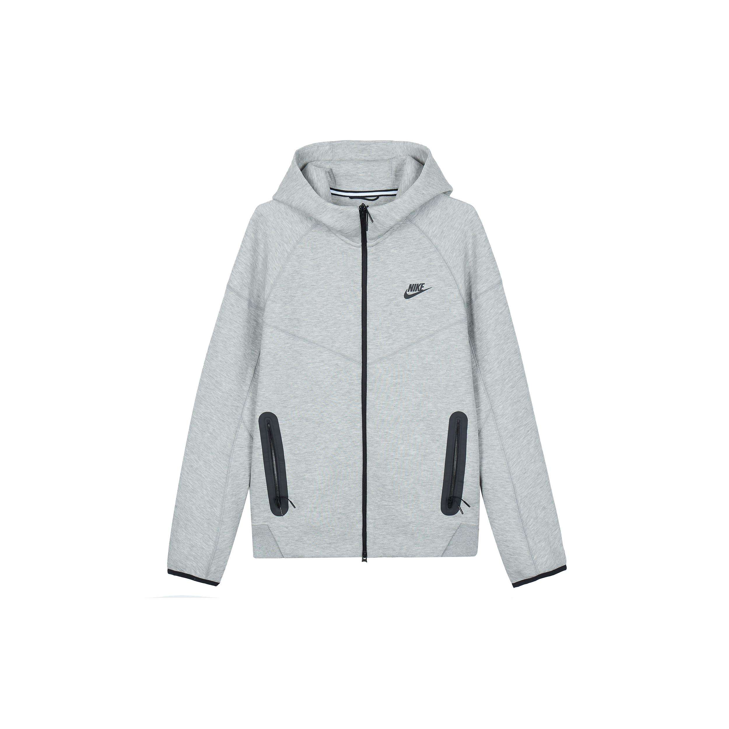 Nike Jackets Unisex Gray Hooded Moderate