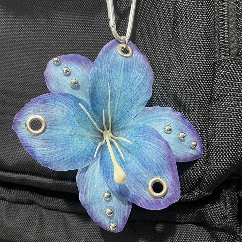 Keychains Imitation Flowers Pendant Keyring Bag Pendant Key Hanging Flower Keychain  Gift Jewelry