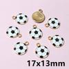 20pcs Enamel Football National Flags of Various Countries Charms Pendant DIY Jewelry Making Accessories for Necklace Earrings