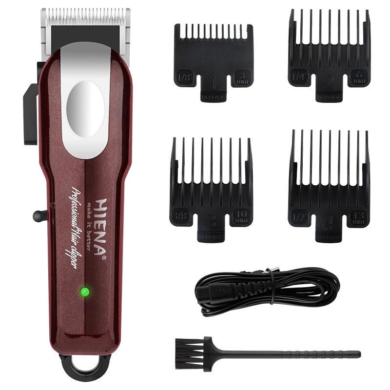HIENA Exclusive Indicator Light Hair Clipper: Rechargeable Electric Clipper with Oil Head Carving Razor