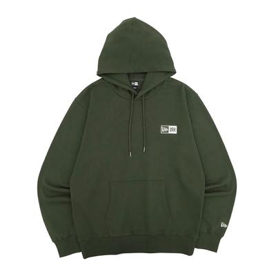 New Era PARKER Sweat Pullover Box Logo Embroidery Dark Seaweed L