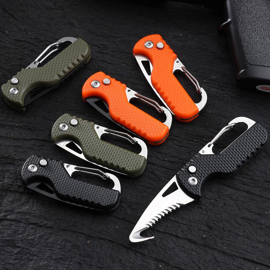 Portable Open Box Tool Quick Open Multi-purpose Outdoor Portable Carry On Survival Folding Knife Car Emergency Rescue EDC Tool