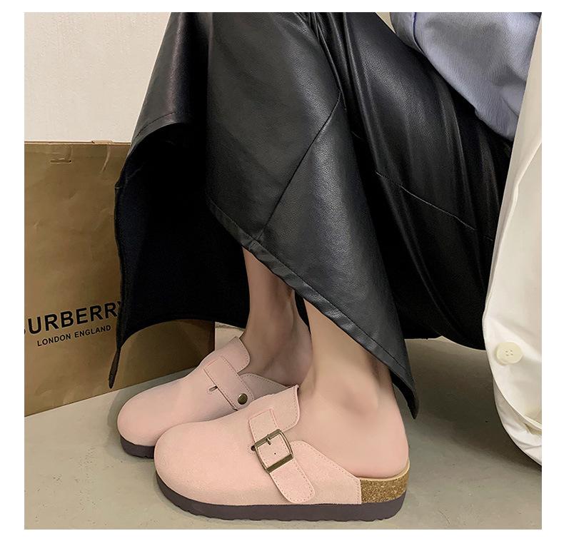 Women's 4.5cm Birkenstock Spring 2025 Closed-Toe Thick-Soled Mule Sandals Suitable for Outdoor and Leisure Activities