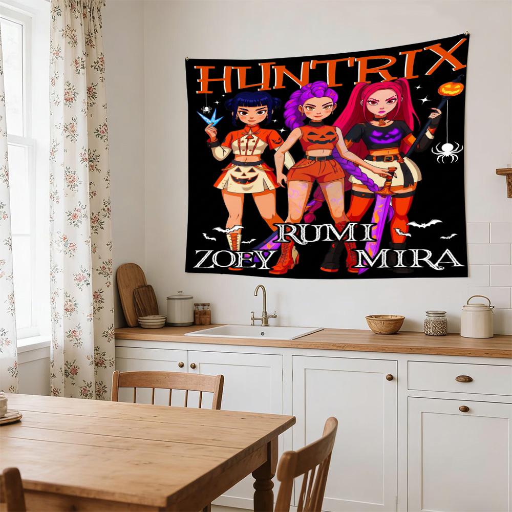 Huntrx Team Adventure Large Size Wall Tapestry, Room Aesthetic Decor for Living Room Party Background,Perfect Gift