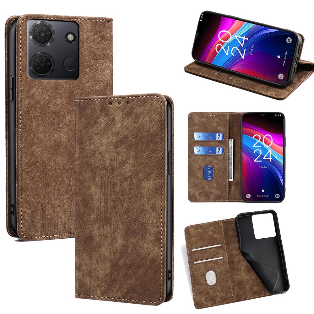 For TCL 503 Case RFID Blocking Wallet Leather Phone Cover