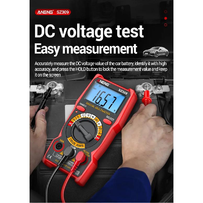 ANENG SZ309 Smart Multimeter 1999 Count Voltage Meter Multimetro Easy To Cary Tools Digital Professional High Precision AC/DC