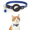Detachable Bell Cat Collar with Reflective Strip Pet Tracker Accessories Pet Collar for AirTag