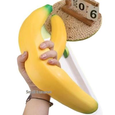 Creative Giant Realistic Banana Squishy Extra Large Squeeze Toy Stress Relief Anxiety Relief Fake Food Prank Toy Gift For Kids Adults