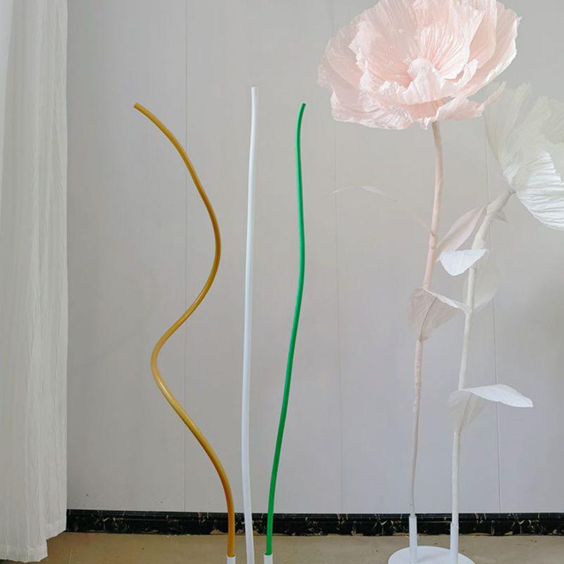 5M Party Decoration Styling Tube Pvc Aluminum Plastic Molding Pipe For Baby Shower Birthday Christmas Wedding Diy Propsr