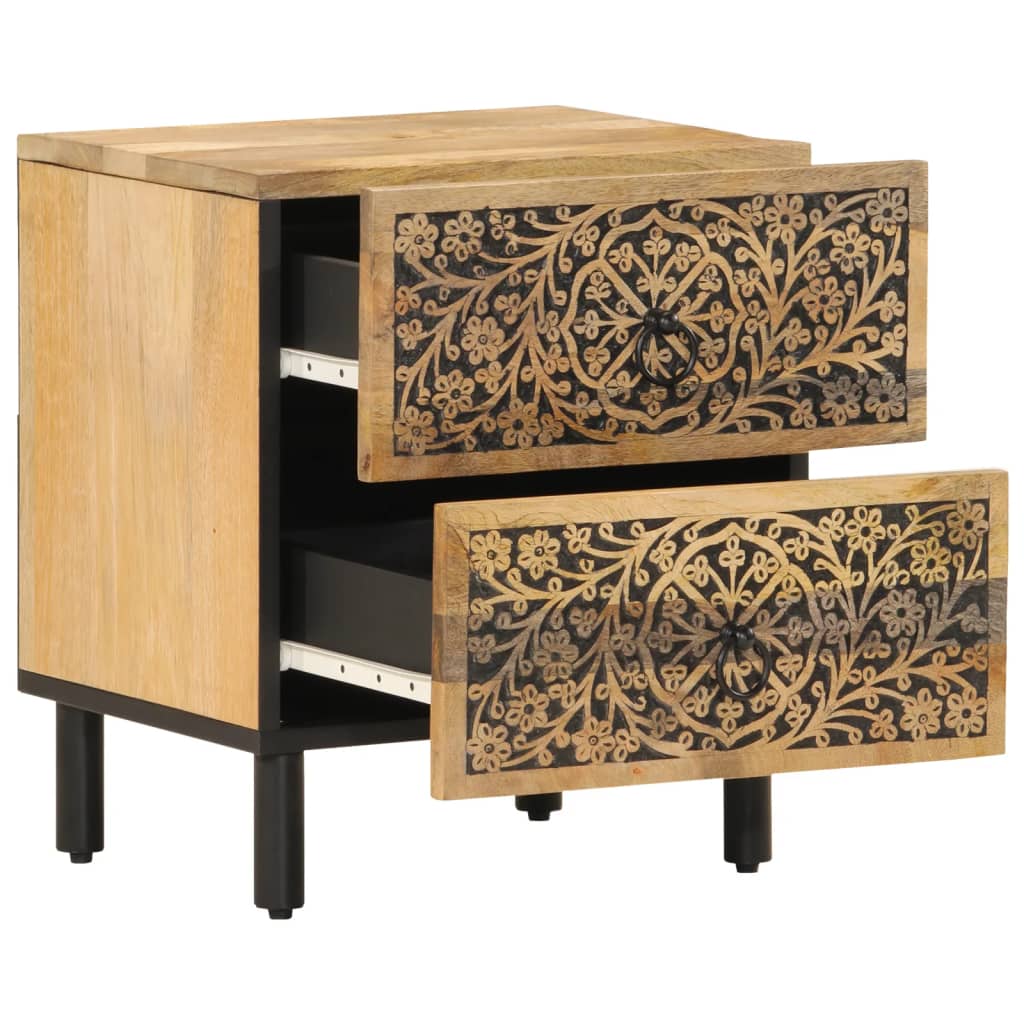 Nightstands 2 pcs. 40 x 33 x 46 cm Solid Mango Wood