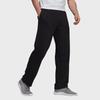 Adidas Solid Color Logo Casual Sweatpants With Elastic Waist Men Bottoms Black GK9273