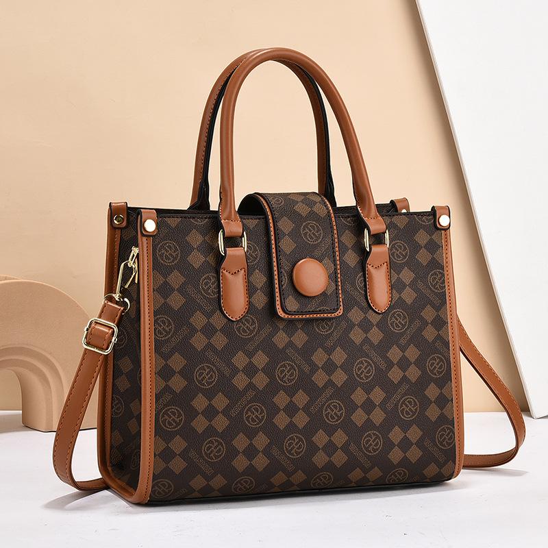 

Сумка тоут женская 2025 новая с цветком, большая вместительная сумка, модная универсальная на плечо, сумка-мессенджер, женская сумка, тренд