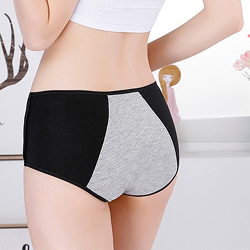 Women's Mid-Waist Breathable Plus-Size Underwear Menstrual Hygiene Panties