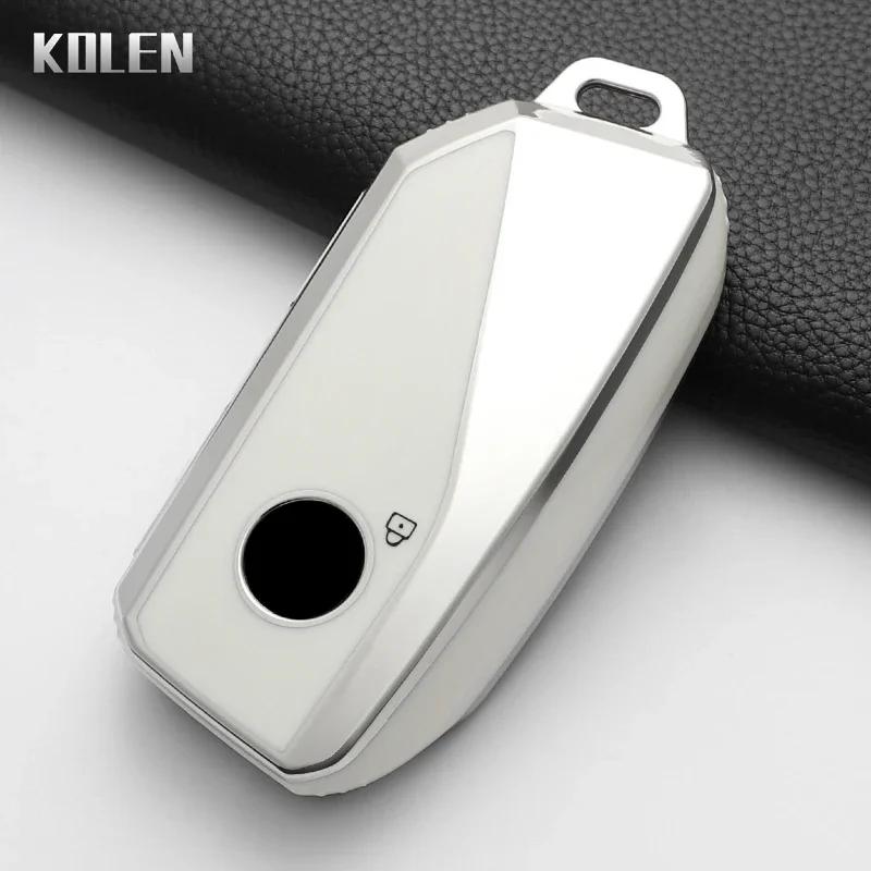 Für Bmw I7 X7 G07 Lci Ix I20 X1 X3 X5 U11 5 7er Serie G70 G09 Xm U06 G81 M3 Mode TPU Auto Schlüsselhülle Abdeckung Geschützter Schlüsselanhänger Fob gray