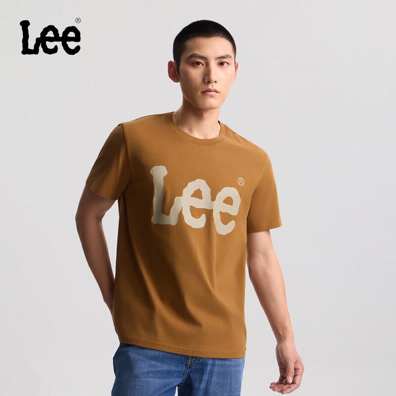 Lee Men s Standard Fit Big Logo Print Short Sleeve T-Shirt S