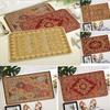 Vintage Oriental Traditional Moroccan Turkish Style Doormat Mat Anti-Slip Bohemian Kitchen Garden Bathroom Rug Carpet 40*60cm