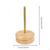 Wooden Yarn Spool Stand Smooth Finished Knitting Stable Base Crafting Accessory Single