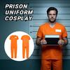 Orange Prisoner Jumpsuit Halloween Costume for Adults