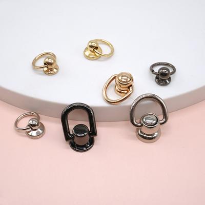 Hardware Accessories D-Shaped Ring Bag Side Clip Buckles Metal Buckle Handbag Chain Handles Connector Bag Strap