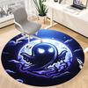 1pc Moon Ghost Office Round Area Rug, Under Office Chairs Bedroom Living Room Home Decor, Room Deco, Available In Various Sizes