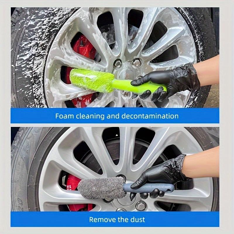 Car Wheel Brush Long Handle Tire Brush Car Cleaning Brush