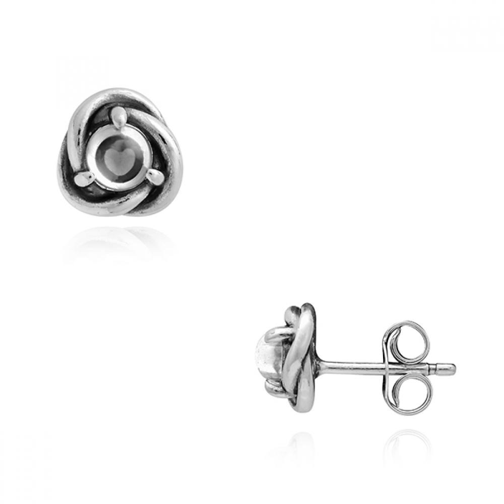 Pandora 292335c01 Moment April Birthstone Clear Eternity Circle Stud Silver Earrings