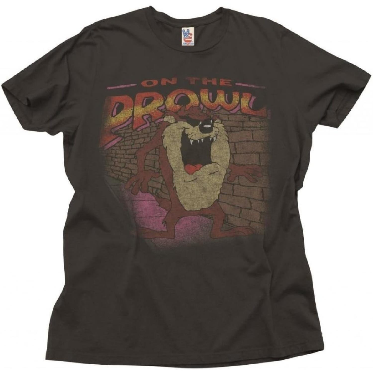 Junk Food On The Prowl Adult Smoke Black T-Shirt S