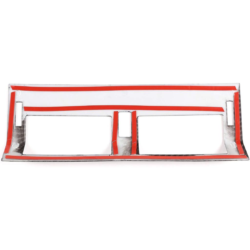 1pcs ABS Car Interior Center Console Air Conditioning Vent Cover Trim for Land Rover Defender 110 2020 (Carbon Fiber Style)