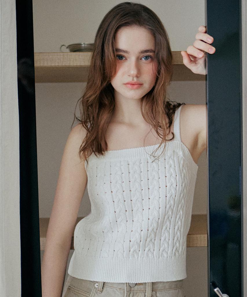 YUPPE Lace Ribbon Sleeveless_Ivory