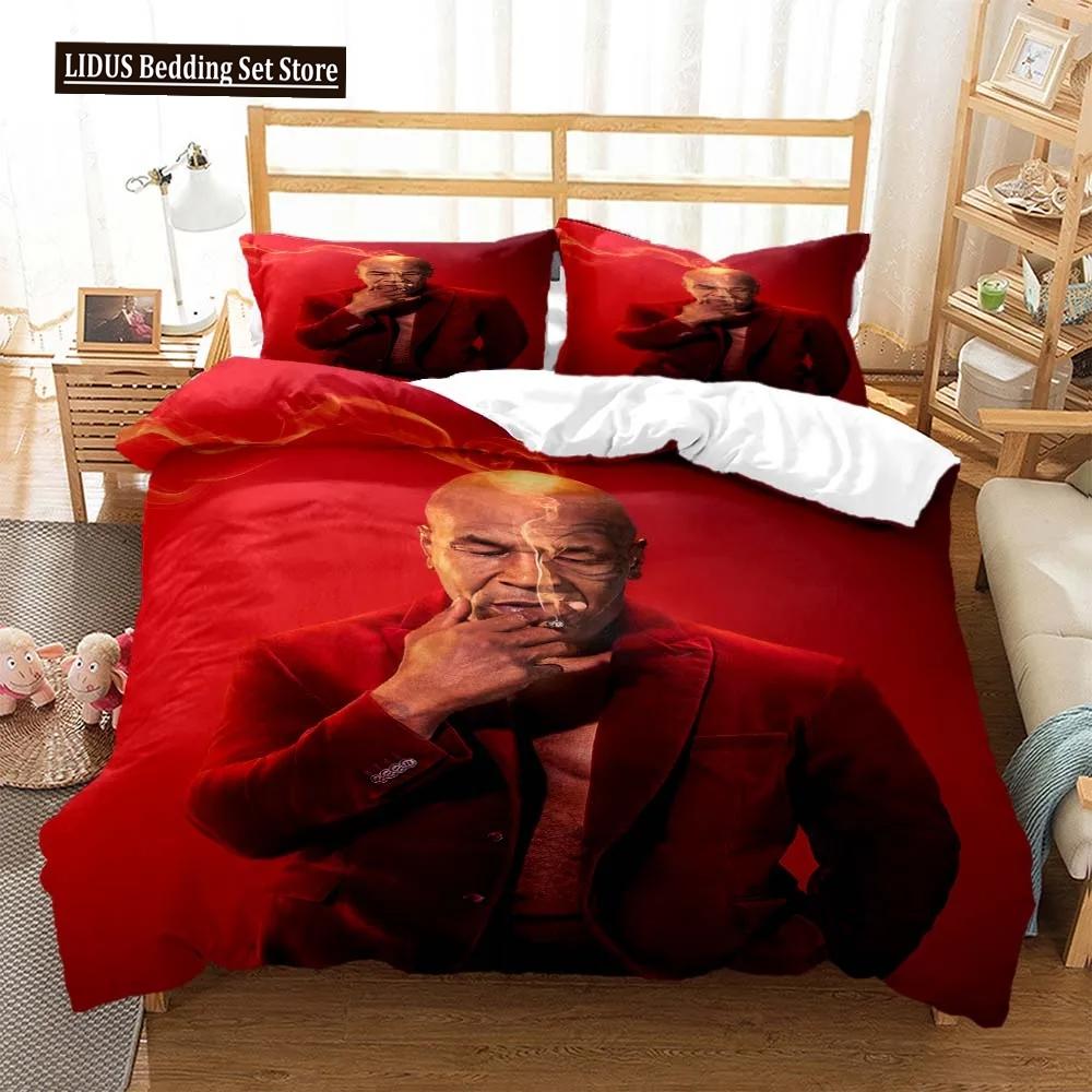 Mike Tyson Boxchampion Bettwäscheset Jungen Mädchen Twin Queen Size Bettbezug Kissenbezug Bett Kinder Erwachsene Heimtextil