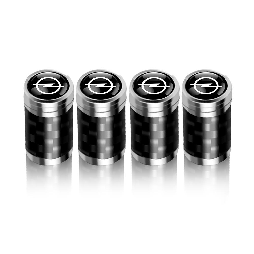 4 Stück Für Opel OPC Astra K Vectra Corsa Zafira Insignia Mokka Kohlefaser Auto Rad Reifen Ventilkappen Ventilschaftabdeckungen Auto Zubehör
