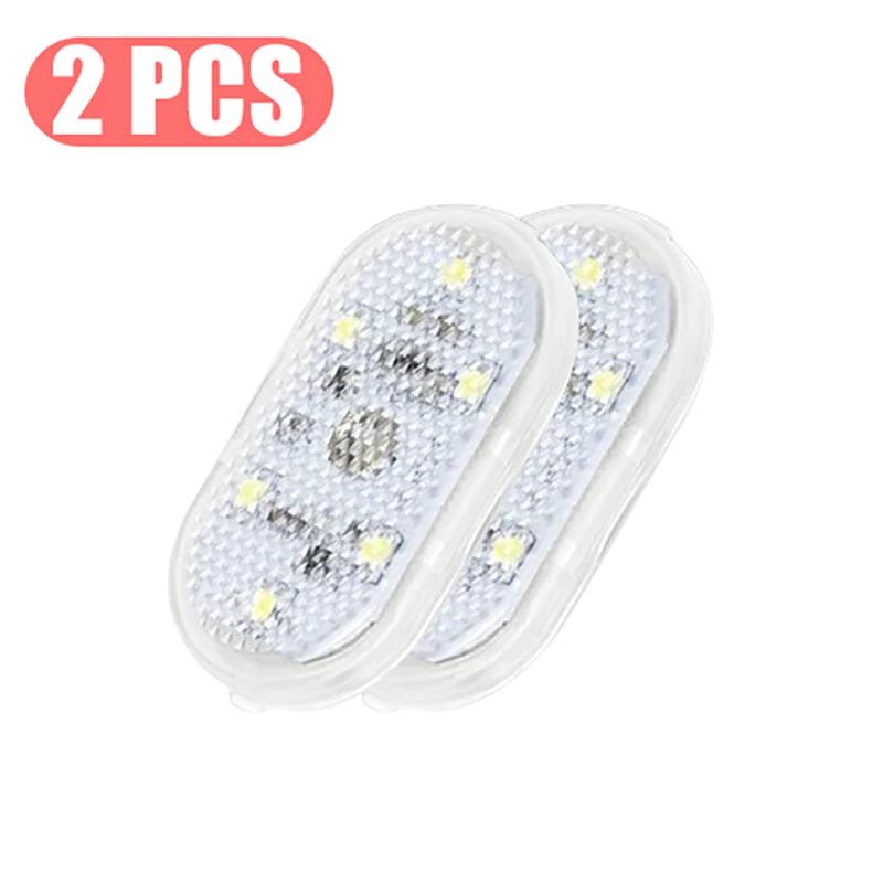 Car Led Touching Light Tiny Size Magnetic Roof Reading Light USB Rechargeable Gentle Illumination Lamp for Floor Trunk