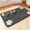 Pet Cat and Dog Feeding Diatomaceous Earth Mat, Anti-splash Mat, Water-absorbent and Quick-drying Home Mat