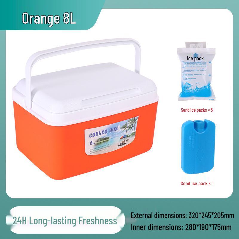 Portable Insulated Refrigerated Box for Outdoor Food Preservation and Delivery