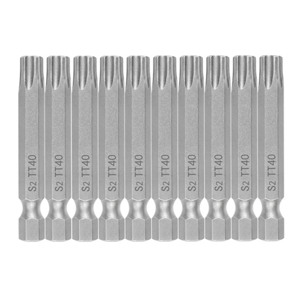 10Pcs Blossom Screwdriver Bit Set 1/4Inch Blossom Screwdriver Bit Set Magnetic Adapter Hex Screwdriver Bit Repair Tool