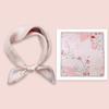 Elegant Silk Scarf Women 53x53cm Pure Mulberry Square Neck Floral Print Lightweight Accessory