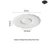 Jimei Jiduo Embossed Ceramic Round Dinner Plate