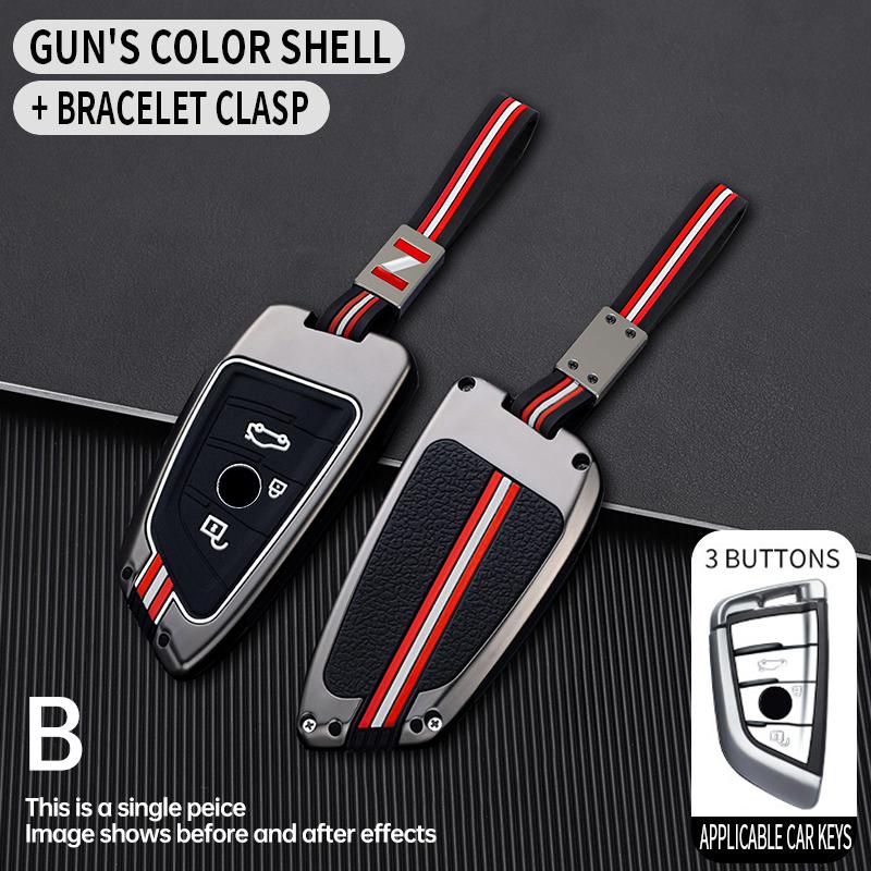 Bilnyckelfodral för BMW X1 X3 X4 X5 F15 X6 F16 G30 7-serien G11 F48 F39 520 525 F30 118i 218i 320i Bilinteriörtillbehör