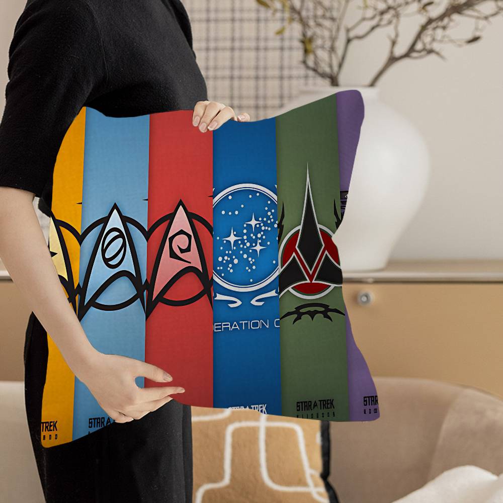 Tv S-Star T-Trek Office Cushion Pillowcase Car Cushion Cover45X45Cm Lumbar Pillowcase Sofa Pillowcover
