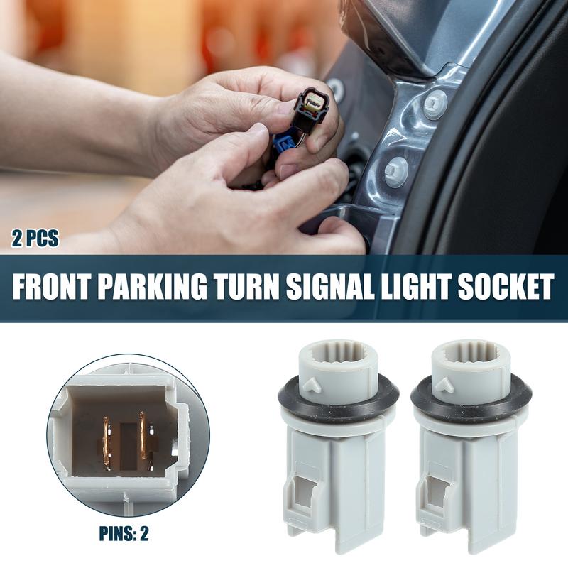 X Autohaux 2 Pcs Side Marker Light Socket for Honda Civic 2 P Sidemarker Lamp Adapter
