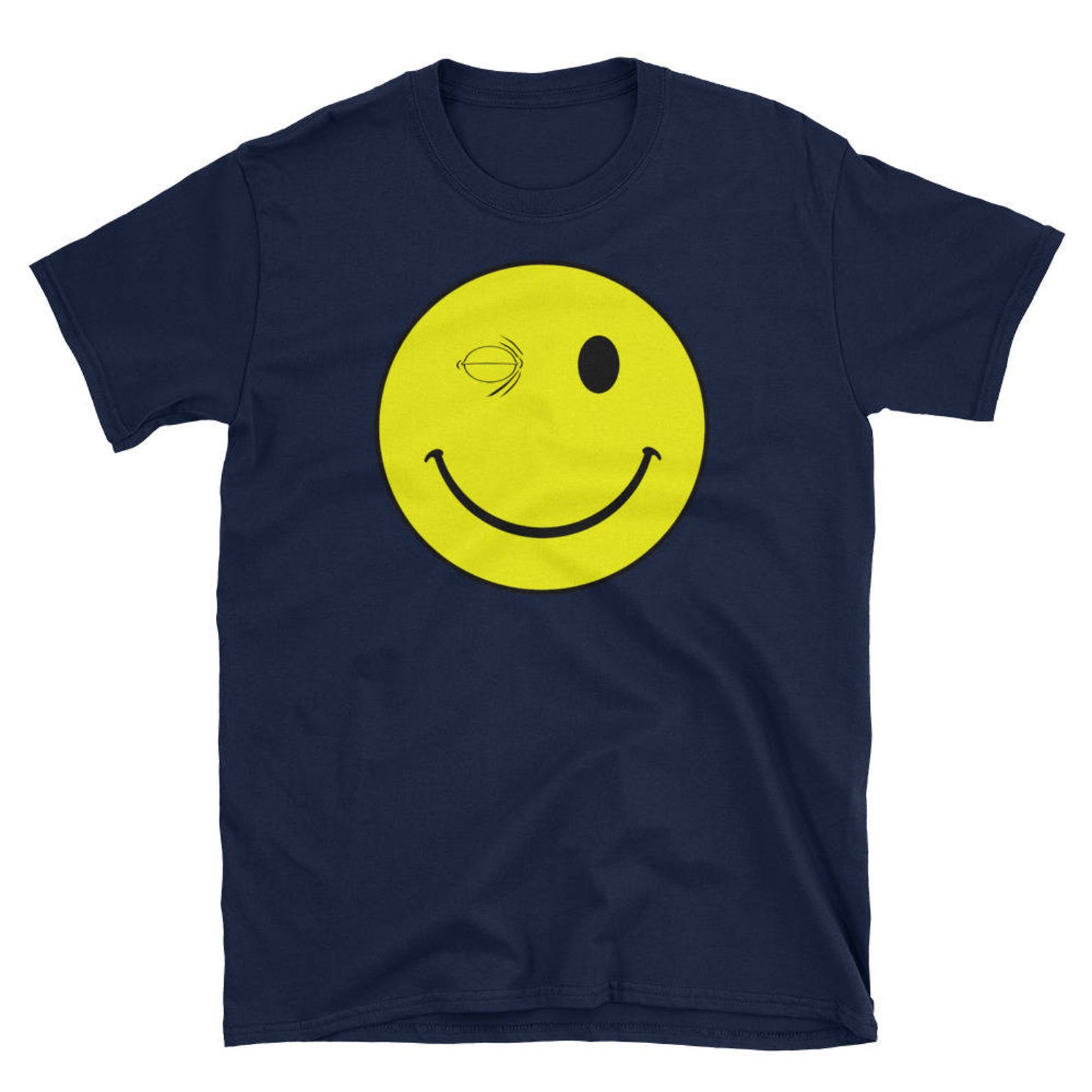 Happy Wink Face Unisex T shirt 3XL