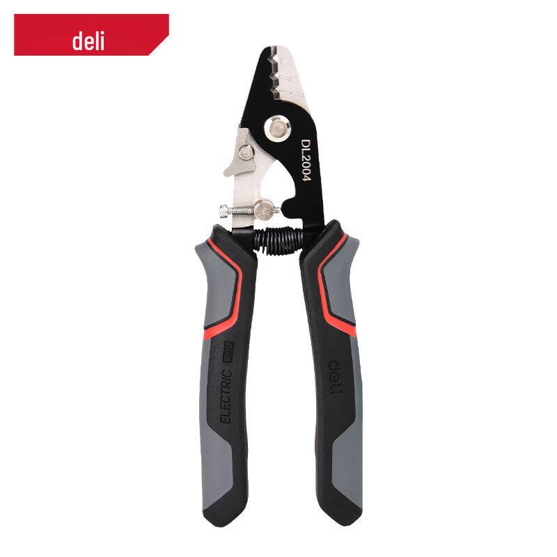 Deli DL2004 6-inch Fiber Optic Three-Hole Stripper
