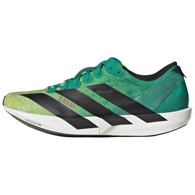 Adizero Adios 9 Comfortable Woven Racing Running Shoes Men's Yellow Green JP9268